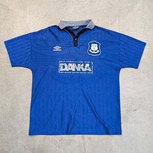 VTG 95/96 Everton Umbro Home Jersey Men's L